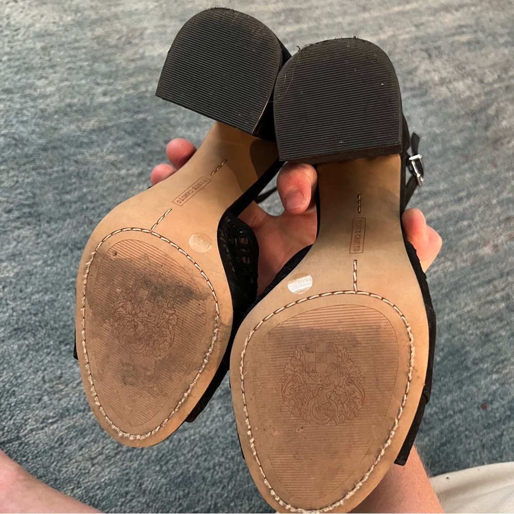 Vince Camuto Gidge Black Sandals Size 7.5M - Picture 8 of 12